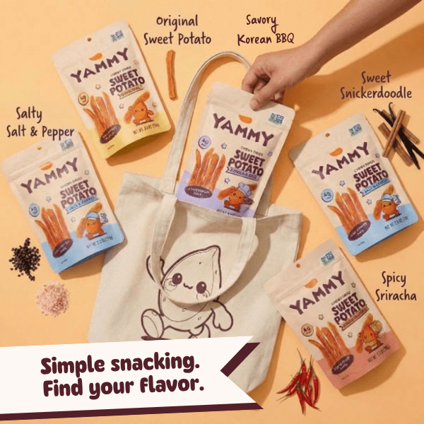 Salt & Pepper Dried Sweet Potato Sticks – Soft & Chewy Salty Asian Snack (Pack of 18) - Yammy Snacks