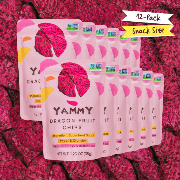 Yammy Dried Dragon Fruit Chips 1 Ingredient Superfood Snack