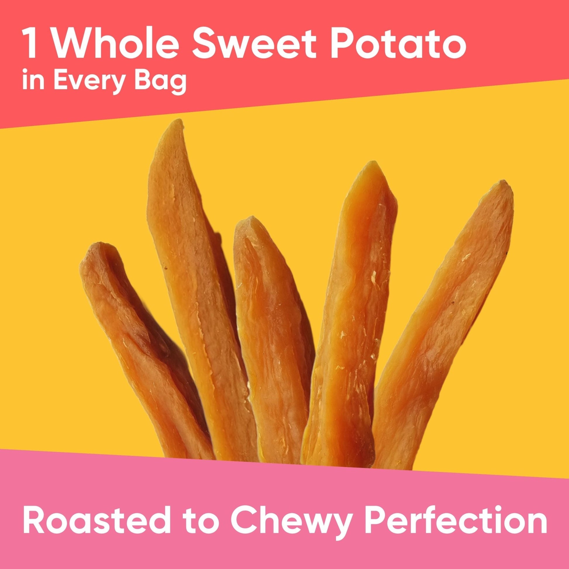 Yammy Dried Sweet Potato Sticks (2.5 oz Snack Size) - Yammy 1 Ingredient Superfood Snacks