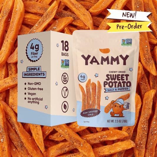 Sriracha Dried Sweet Potato Sticks – Soft & Chewy Asian Snack - Yammy Snacks