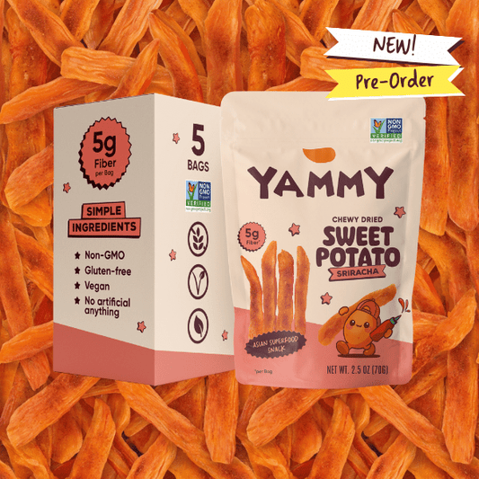 Sriracha Dried Sweet Potato Sticks – Soft & Chewy Asian Snack - Yammy Snacks