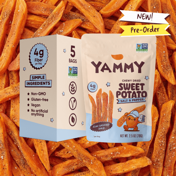 Sriracha Dried Sweet Potato Sticks – Soft & Chewy Asian Snack - Yammy Snacks