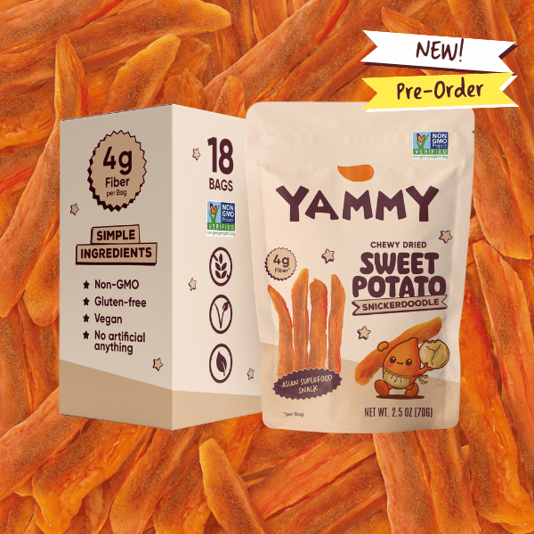 Sriracha Dried Sweet Potato Sticks – Soft & Chewy Asian Snack - Yammy Snacks