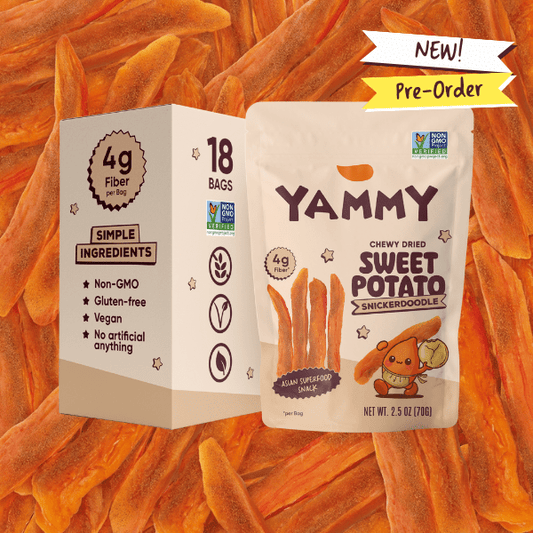 Sriracha Dried Sweet Potato Sticks – Soft & Chewy Asian Snack - Yammy Snacks