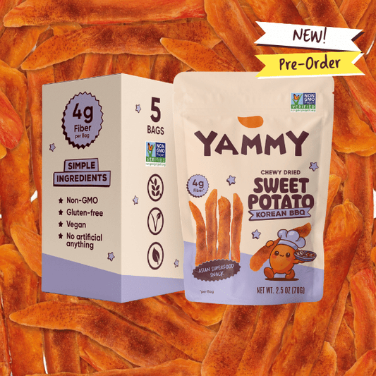 Sriracha Dried Sweet Potato Sticks – Soft & Chewy Asian Snack - Yammy Snacks