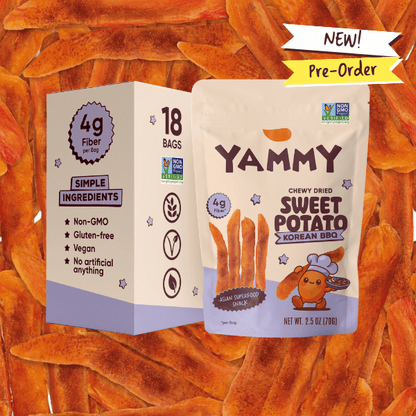 Sriracha Dried Sweet Potato Sticks – Soft & Chewy Asian Snack - Yammy Snacks