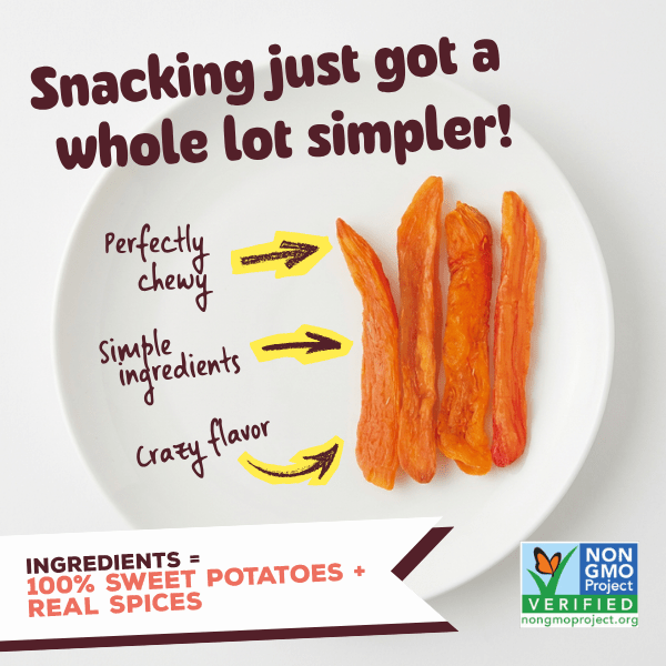 Yammy Chewy Dried Sweet Potato Sticks Variety Pack (Pack of 10) - Yammy Snacks