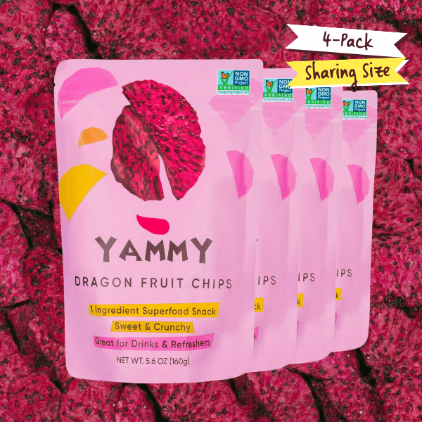 Yammy Dried Dragon Fruit Chips – Sweet & Crunchy Asian Snack - Yammy Snacks