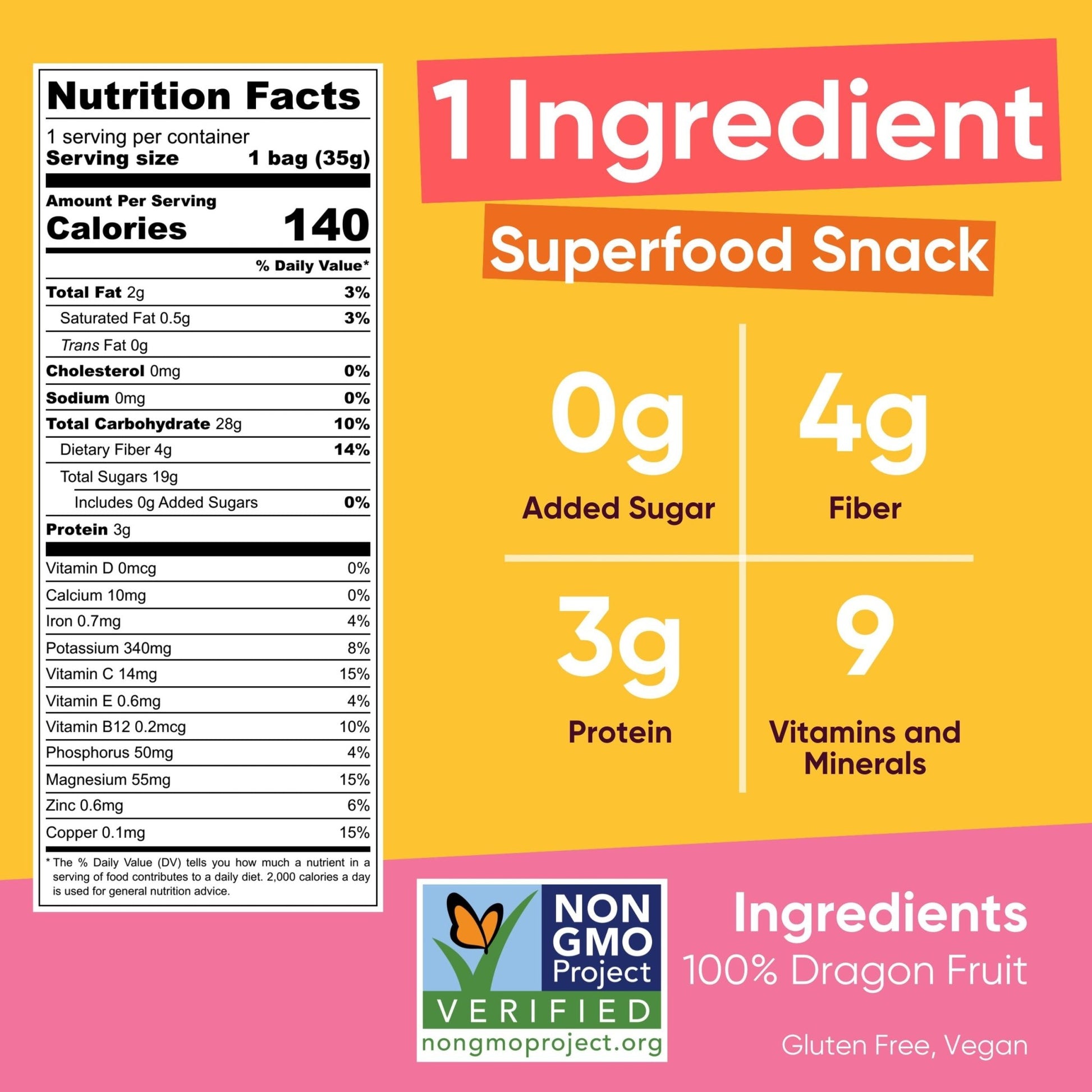 Yammy Dried Fruit Superfood Snack Variety Pack (Pack of 9) - Yammy 1 Ingredient Superfood Snacks