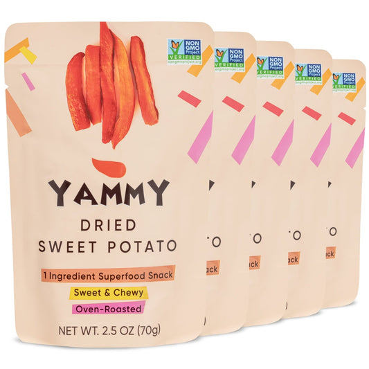 Yammy Dried Sweet Potato Sticks - Yammy 1 Ingredient Superfood Snacks