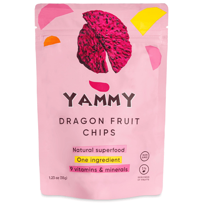 Yammy Dried Dragon Fruit Chips - Yammy by Jive Snacks